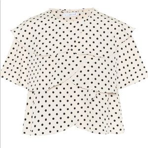 NWOT Rejina Pyo Jude Blouse in Crepe Polka Dot 12